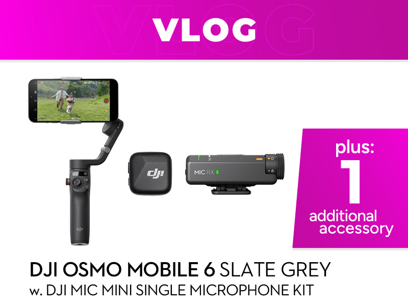 Osmo Mobile 6 Vlog Combo (Slate Grey)